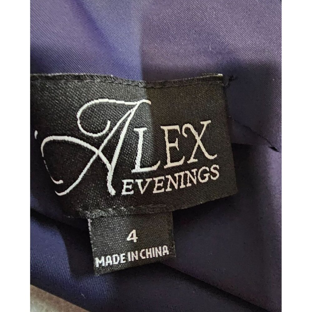 Alex Evenings Womens 4 Navy Compression Ruched Sheath Dress NWT - Picture 14 of 16